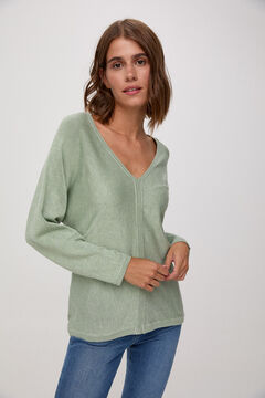 Fifty Outlet Jersey Sostenible Pico Verde escuro
