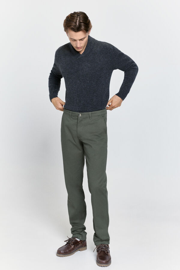 Milano Jersey semicisne cremallera Gris Oscuro