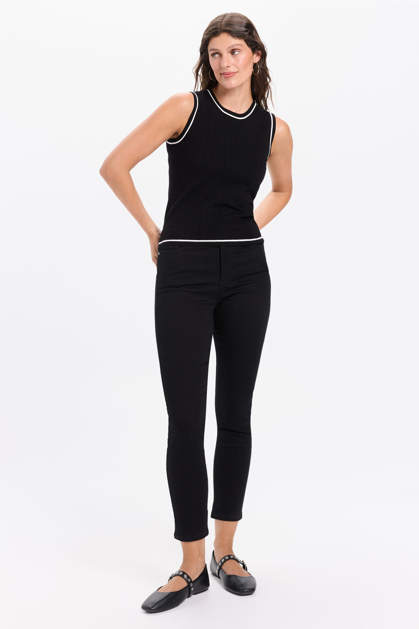 Milano Jeans slim tiro medio