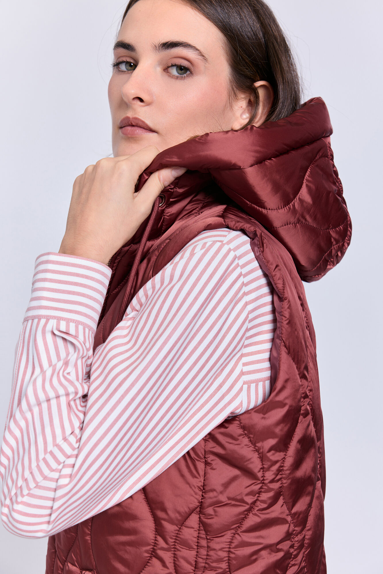 Milano Chaleco acolchado con capucha