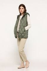 Milano Chaleco acolchado capucha Verde