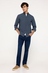 Milano Camisa Oxford Cuadros Azul