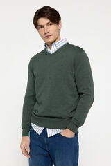 Milano Jersey Patch Cuello Pico Verde