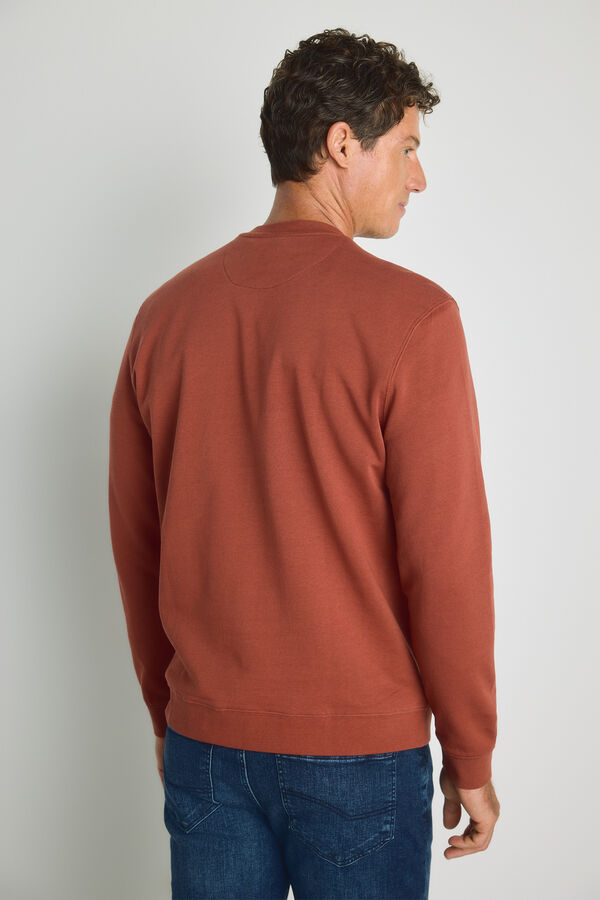 Milano Sweatshirt gola redonda com logo Laranja
