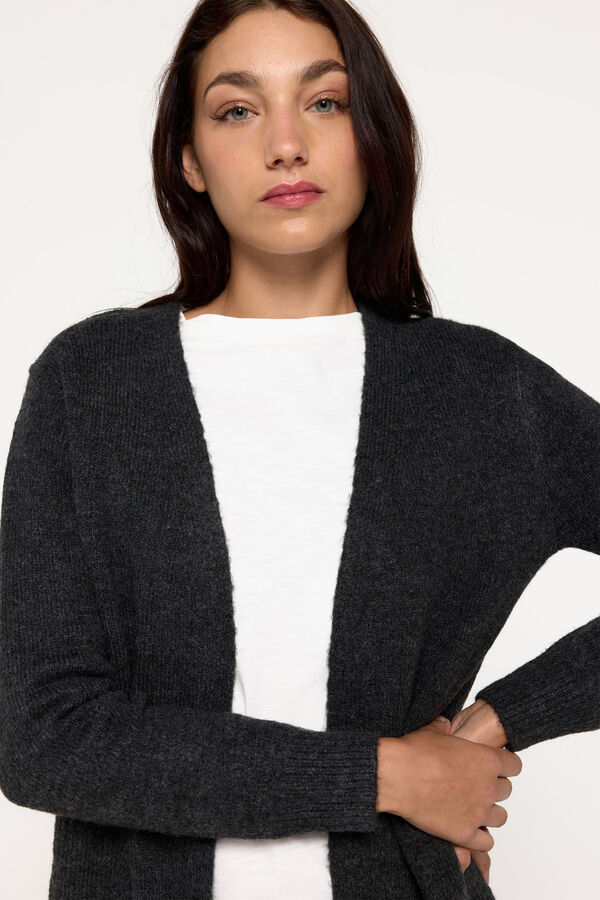 Milano Cardigan grueso abierto Marengo
