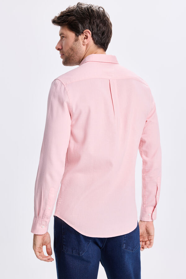 Milano Camisa Sport Estructura Rosa