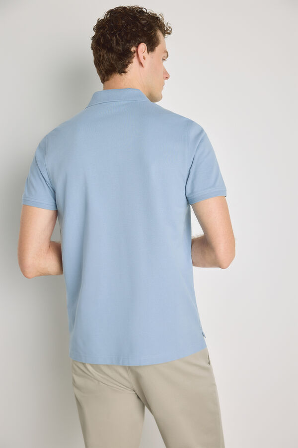 Pedro del Hierro Polo de manga curta Azul indigo