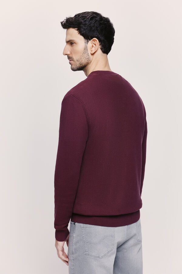 Springfield Jersey cuello caja Granate