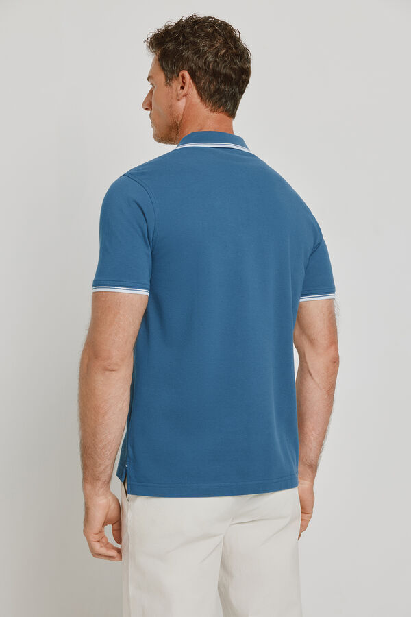 Pedro del Hierro Polo de manga curta Azul