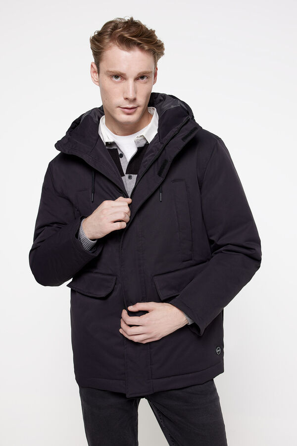 Fifty Outlet Parka con capucha calidad nylon white