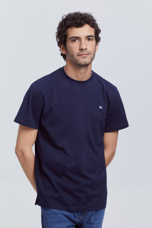 Pedro del Hierro T-shirt B&aacute;sica PDH Marinho