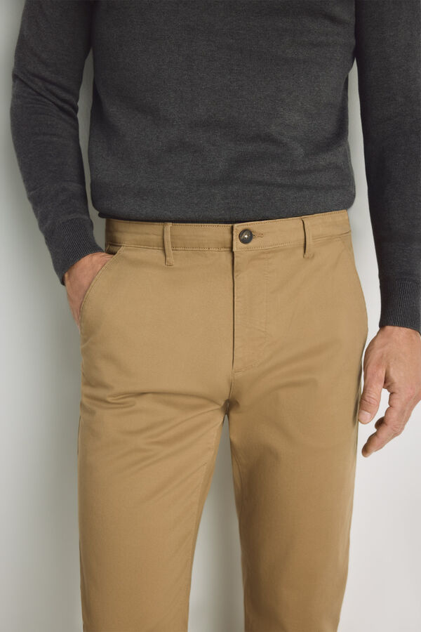 Milano Cal&ccedil;as chino slim fit Camel