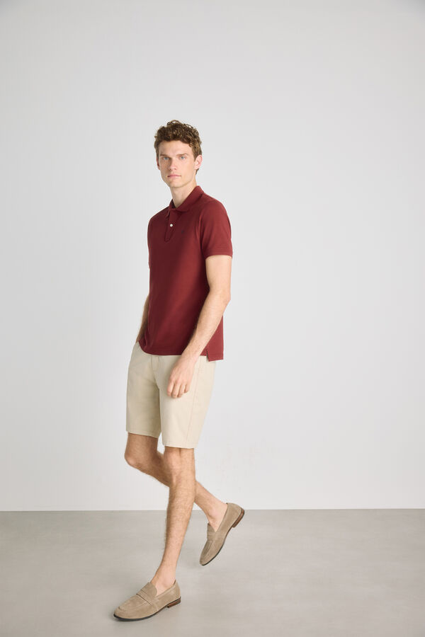 Pedro del Hierro Bermuda lisa Beige
