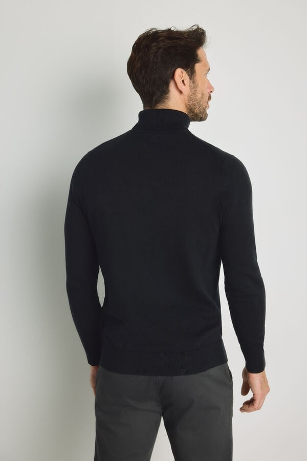Milano Jersey cuello cisne Negro