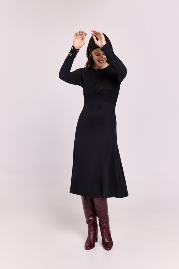 Milano Vestido nudo Negro