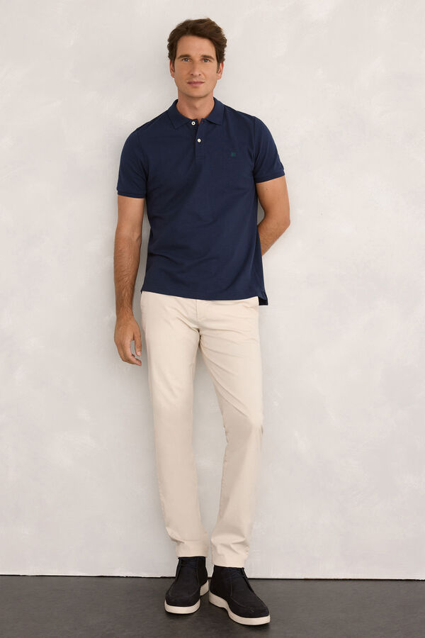 Pedro del Hierro Polo Básico Manga Corta Navy