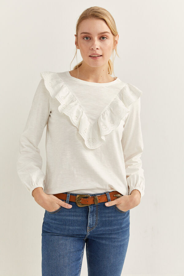 Fifty Outlet T-shirt blonda Branco