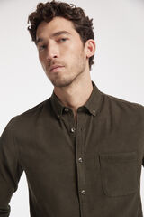 Fifty Outlet Camisa Micropana Lisa Verde