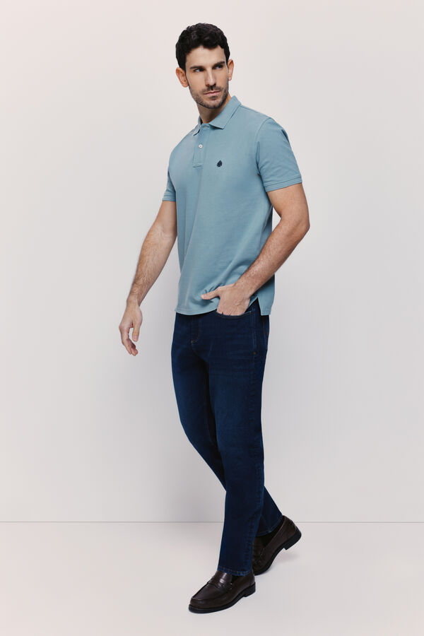 Springfield Polo manga curta Azul