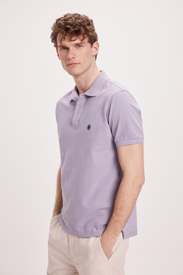 Springfield Polo B&aacute;sico SPF Morado/Lila