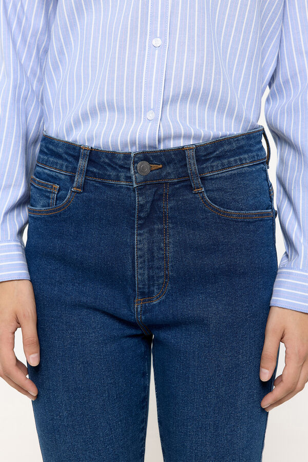 Milano Cal&ccedil;a jeans push-up Marinho