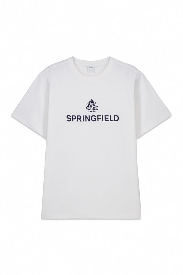 Springfield Camiseta manga corta Blanco