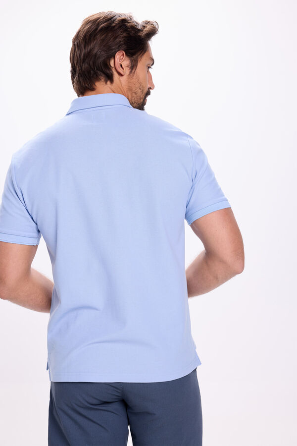 Milano Camisa polo Oxford com bot&otilde;es Azul
