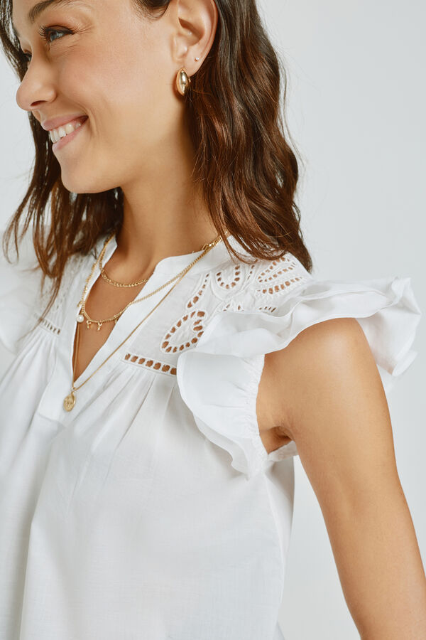Milano Blusa bordada Branco