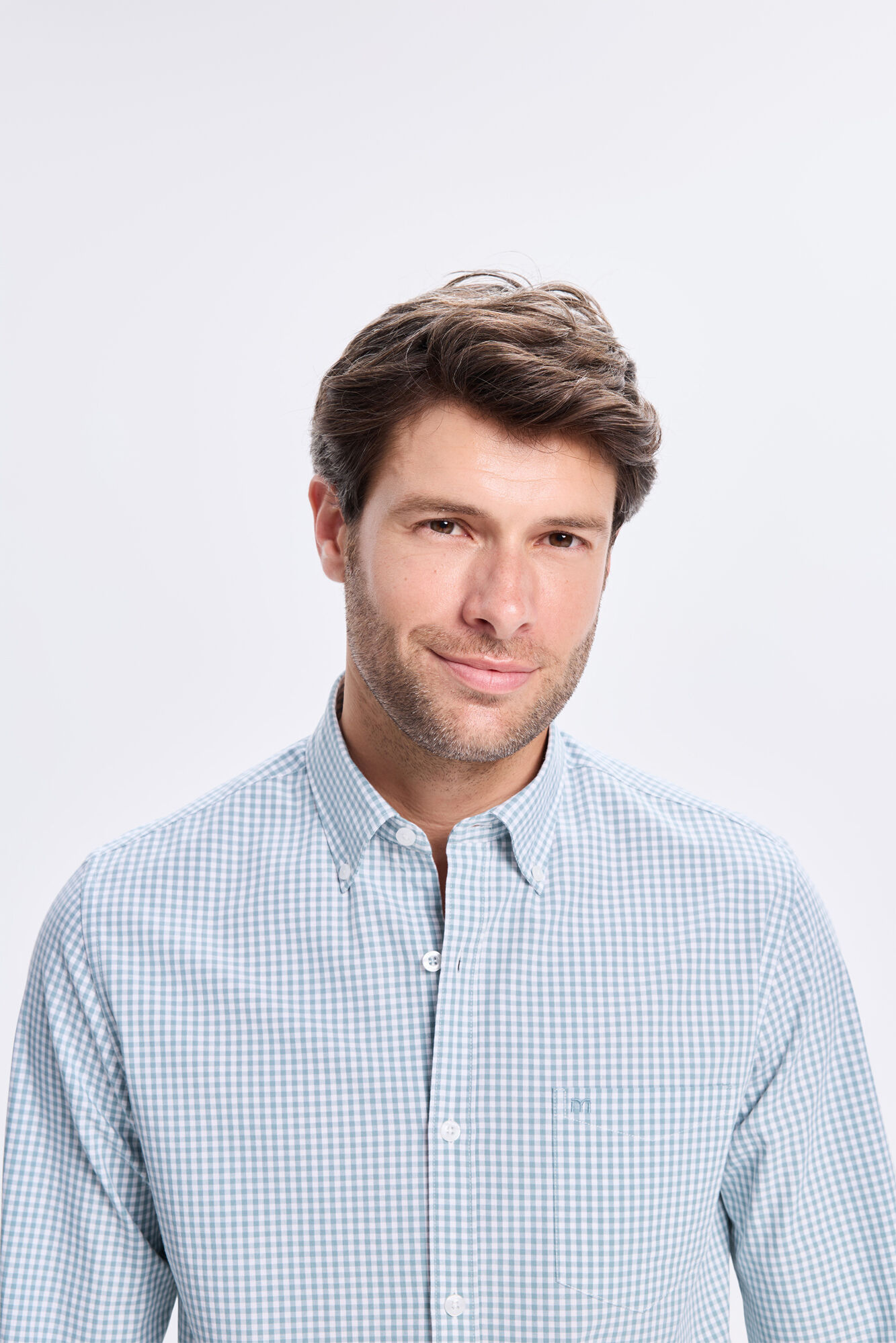 Milano Camisa Twill Cuadros