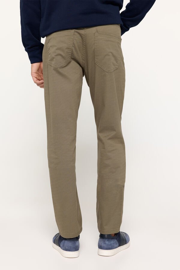 Milano Pantal&oacute;n 5 Bolsillos Print Verde