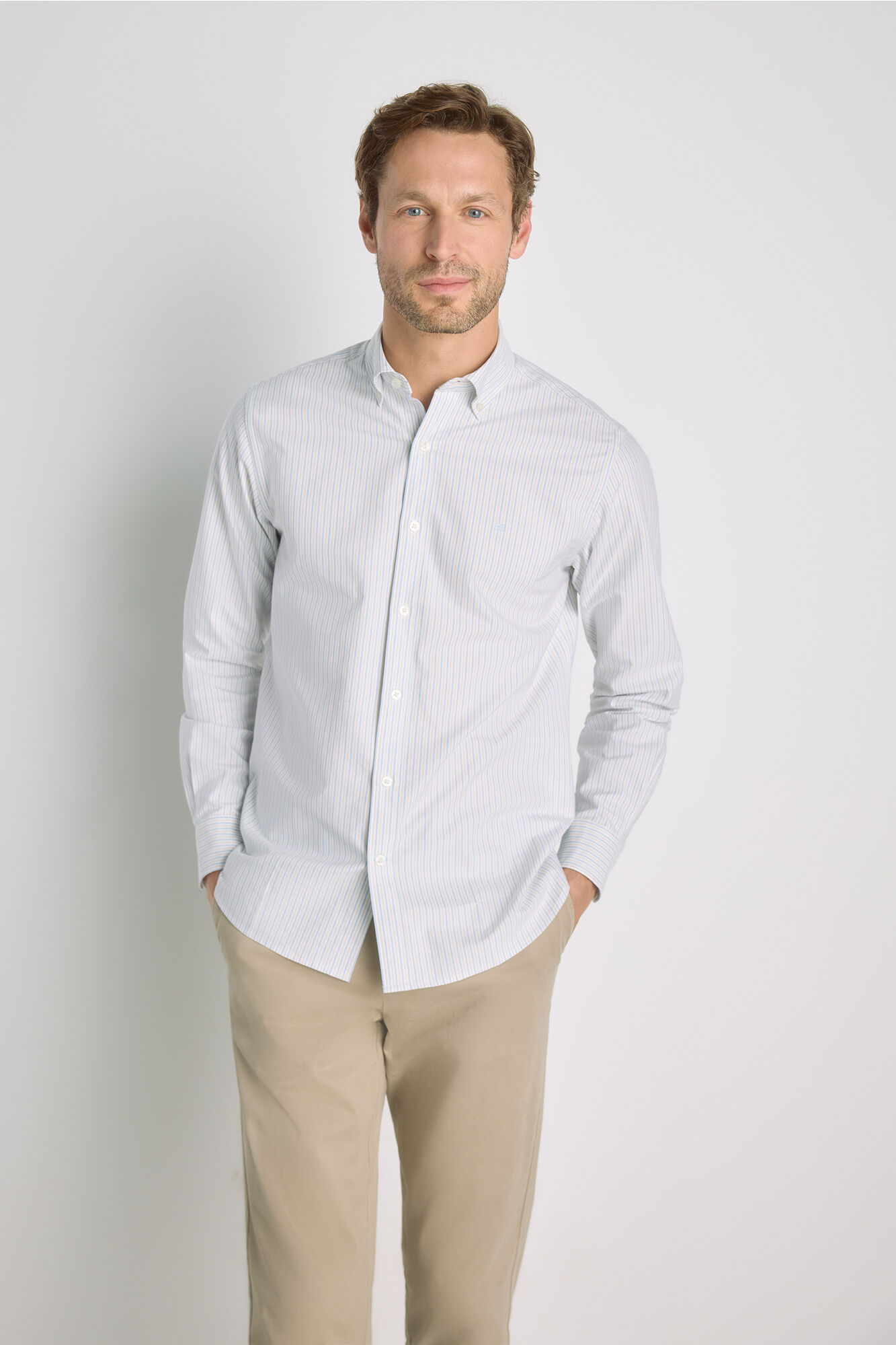 Pedro del Hierro Camisa rayas manga larga