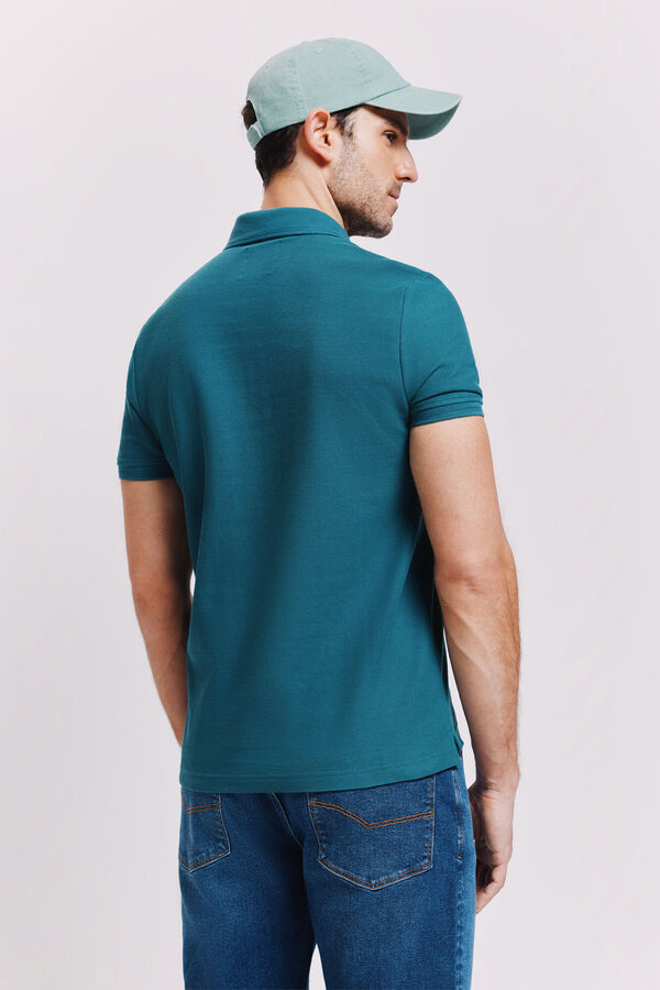 Milano Polo manga curta Azul