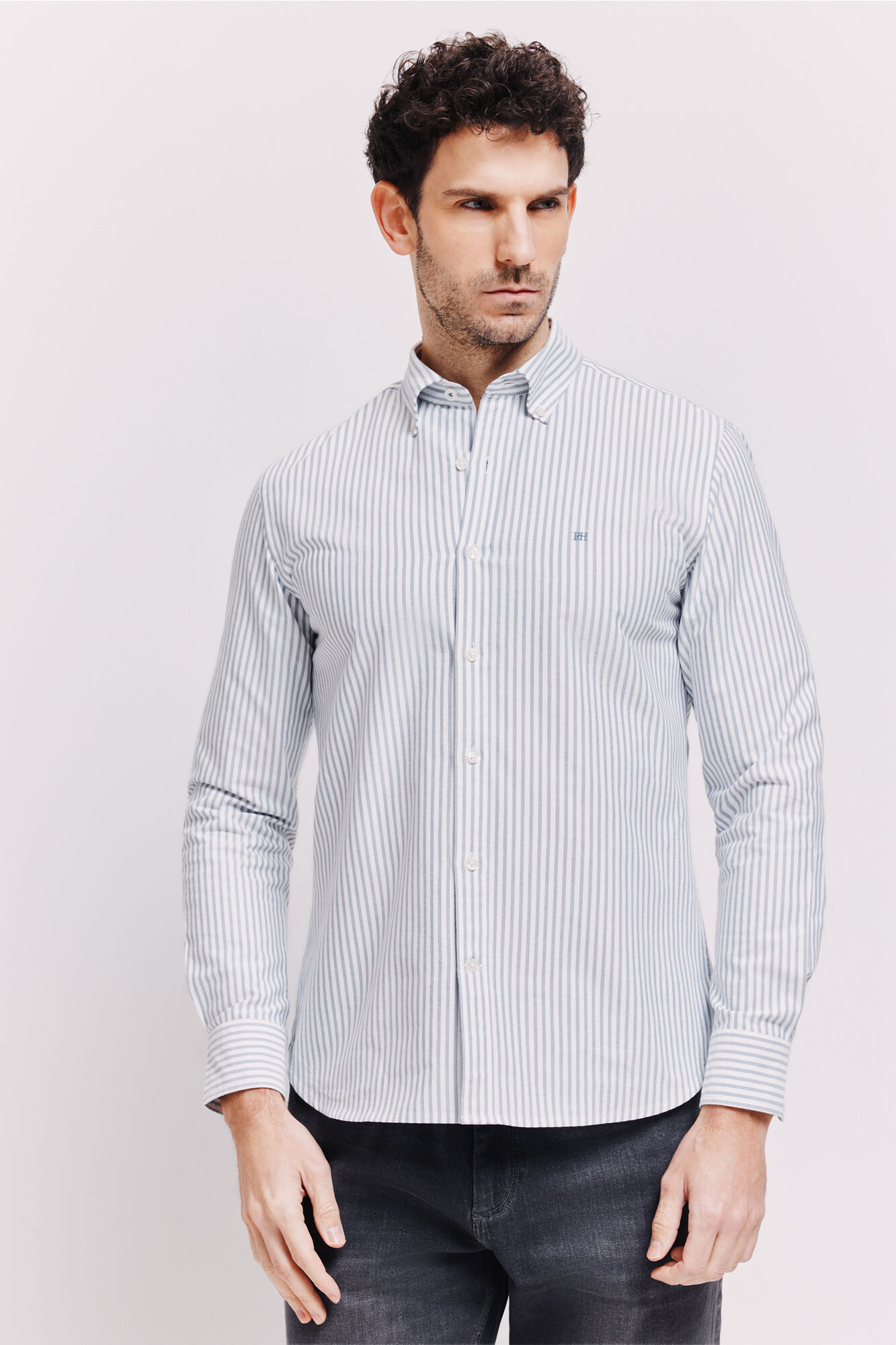 Pedro del Hierro Camisa rayas manga larga