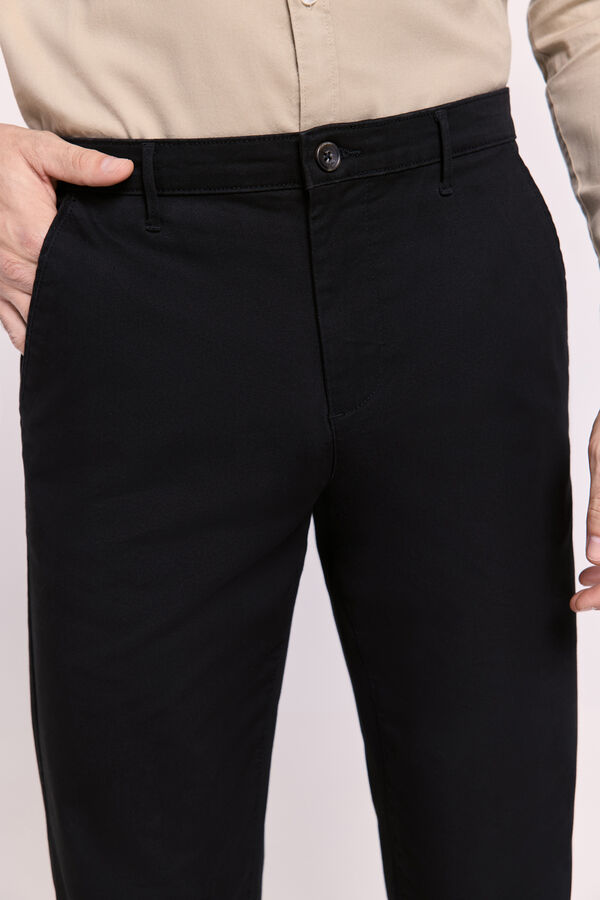Milano Pantalón chino regular fit Negro