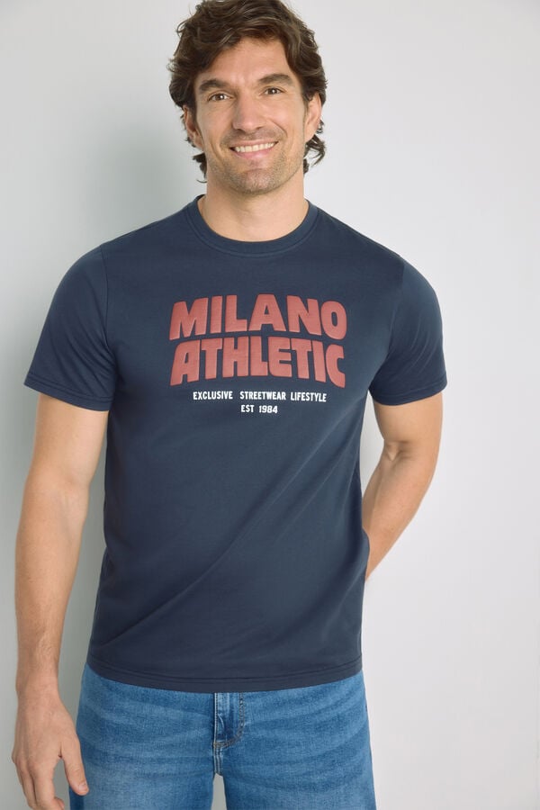 Milano T-shirt de manga curta Marinho