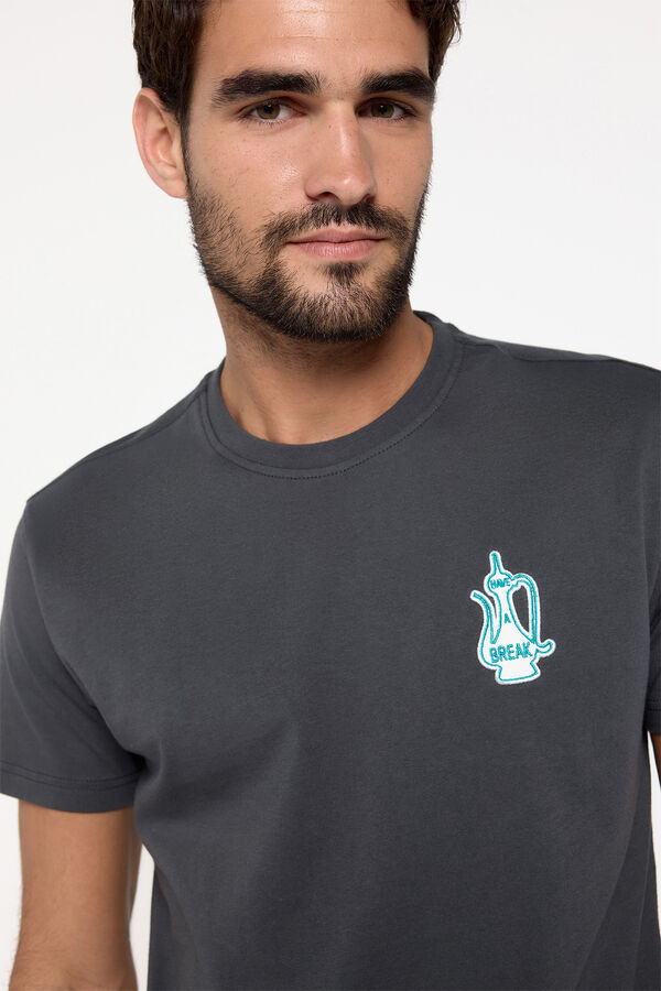 Milano Camiseta manga corta. 100% algod&oacute;n. Gris Claro