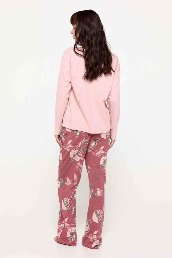 Fifty Outlet Pijama longo estampado Púrpura