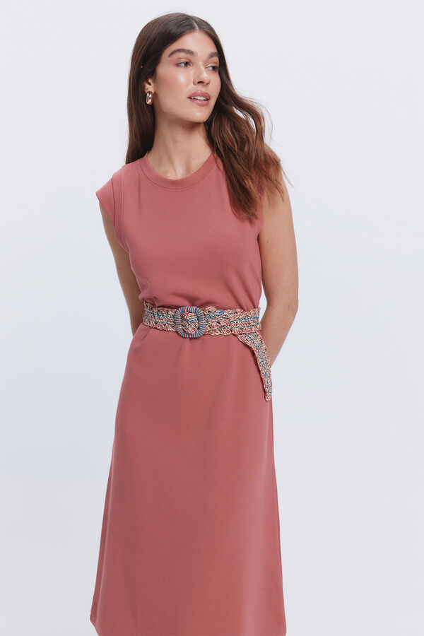 Milano Vestido longo circular Vermelho