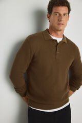 Milano Camisola gola polo Camel