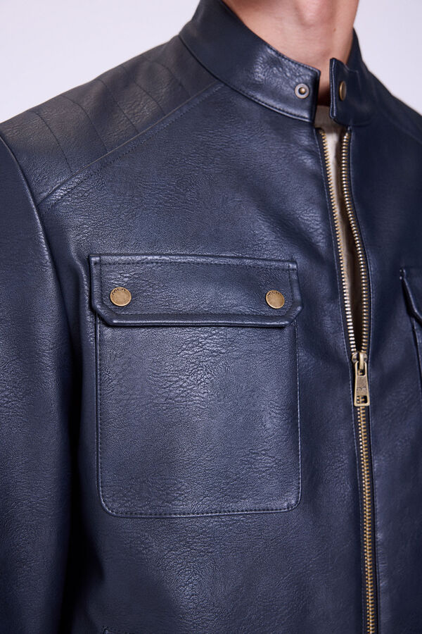 Milano Chaqueta Biker Negro