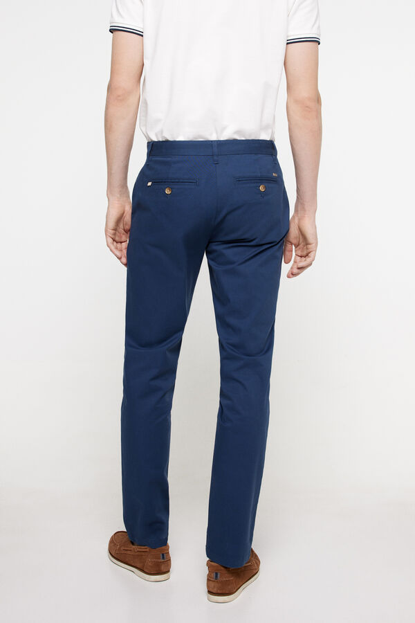 Fifty Outlet Chino Liso Vestir. Navy