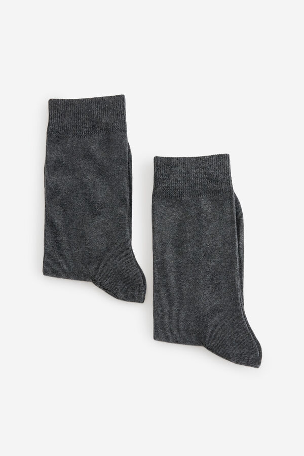 Milano Meias Básicas Cinzento oscuro