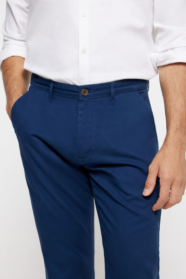 Fifty Outlet Pantalón Chino Confort Marinho