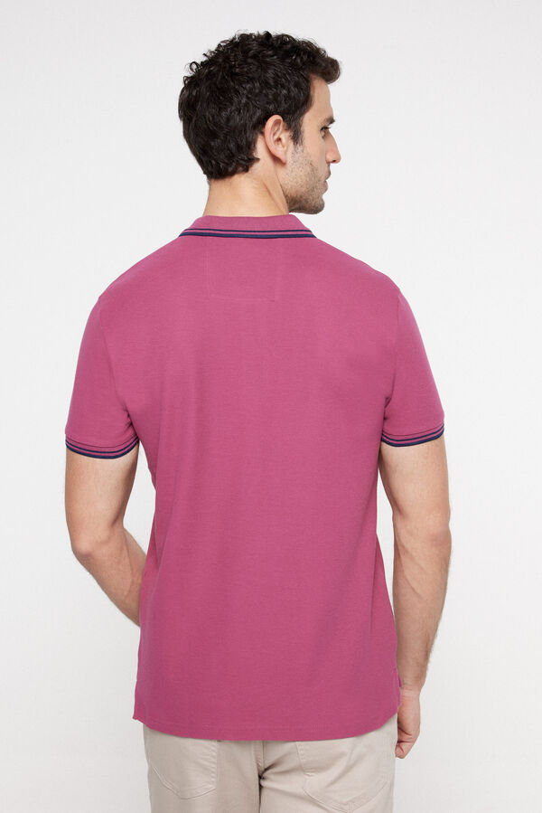 Fifty Outlet Polo Tipping Contraste Laranja