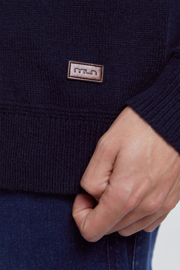 Milano Chaqueta punto botones Navy