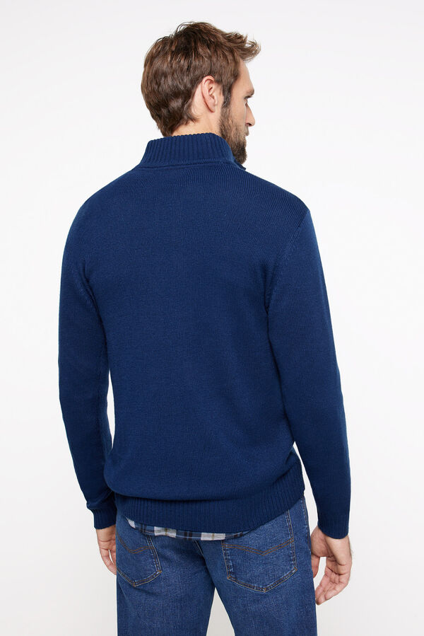 Milano Camisola Bot&otilde;es. Marinho