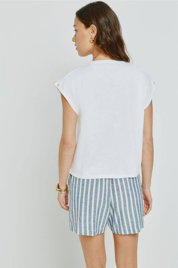 Milano T-shirt estampada de manga curta Branco