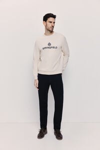 Springfield Sweatshirt gola redonda com logo