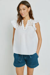 Milano Blusa bordada Branco