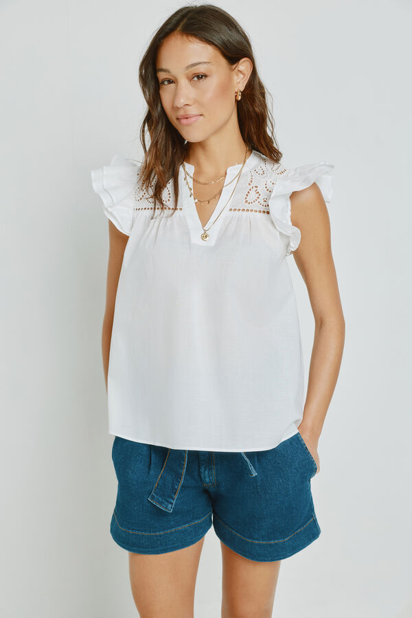 Milano Blusa bordada Branco